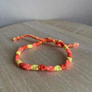 Leigh Bracelet, anklet, trendy, comfortable, tie, embroidery thread, woven, gift